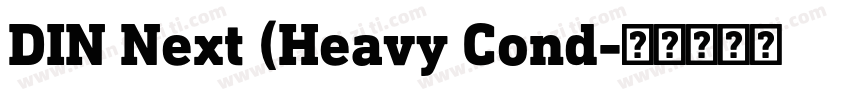 DIN Next (Heavy Cond字体转换